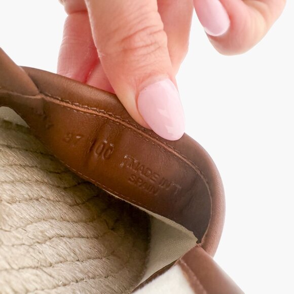 Gucci GG Monogram Espadrille Flats EU 37 US 7 Navy Blue Denim Slip On Rope Shoe - Picture 10 of 11